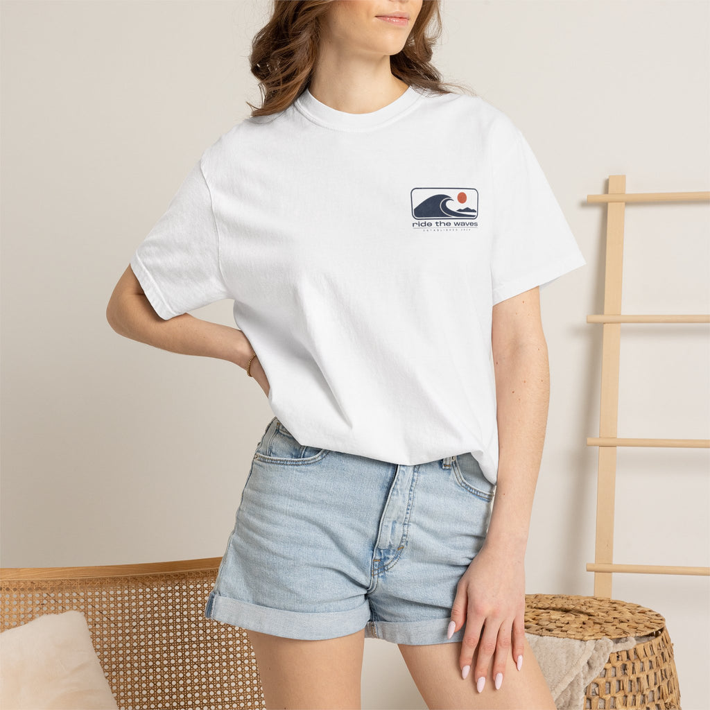 Ride the Waves T-Shirt — Surf Wave Graphic Tee